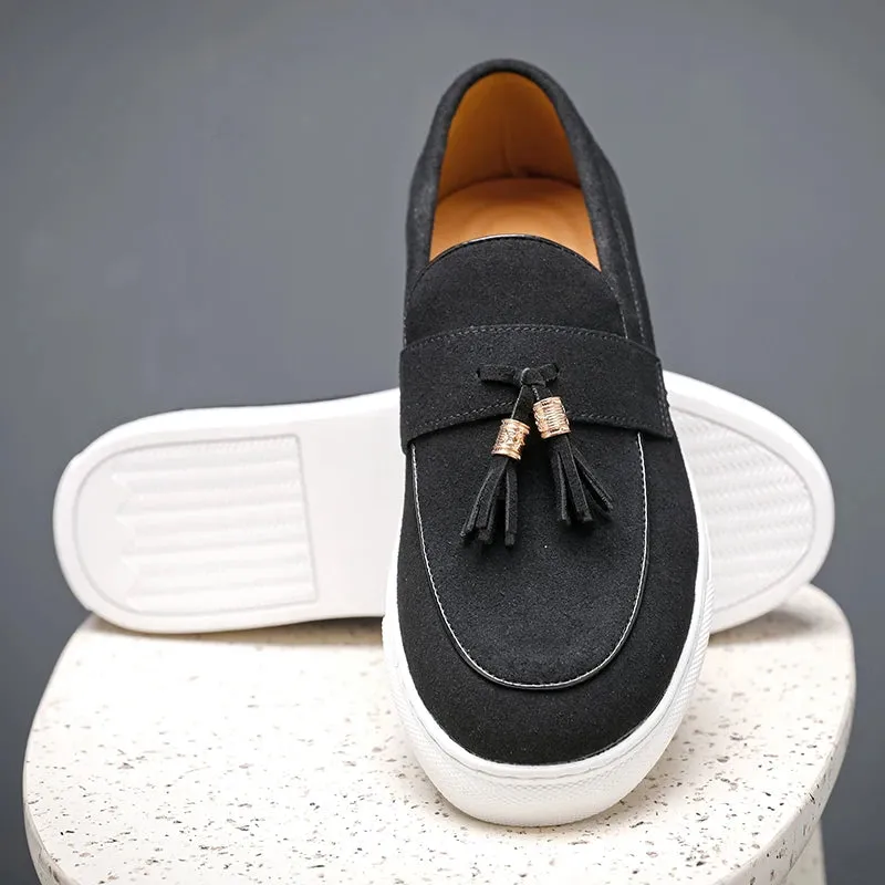 Antonio Moretti Tassel Suede Loafers