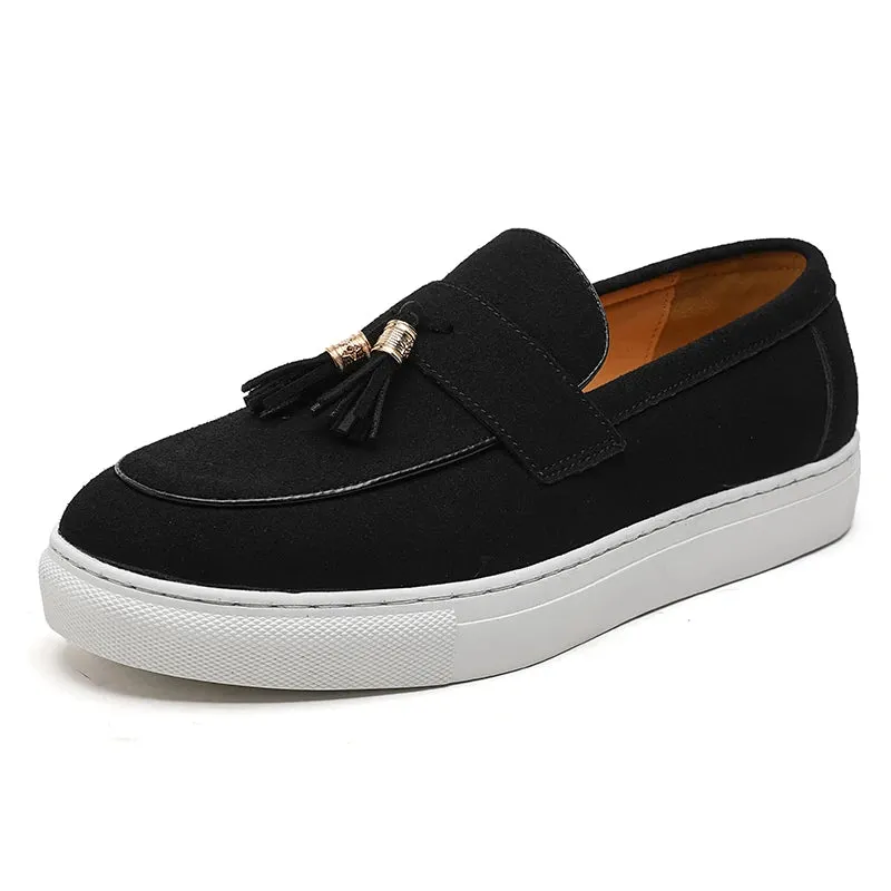 Antonio Moretti Tassel Suede Loafers