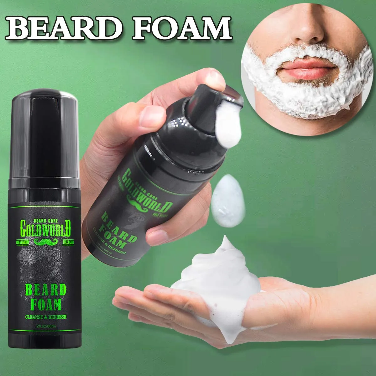 Beard Kit Beard Grooming Kit w/Beard Wash/Shampoo Beard Oil Balm Brush Comb Scissor Bag e-Book Christmas Stocking Stuffers Gifts Ideas for Men Him Dad Boyfriend Husband Mens