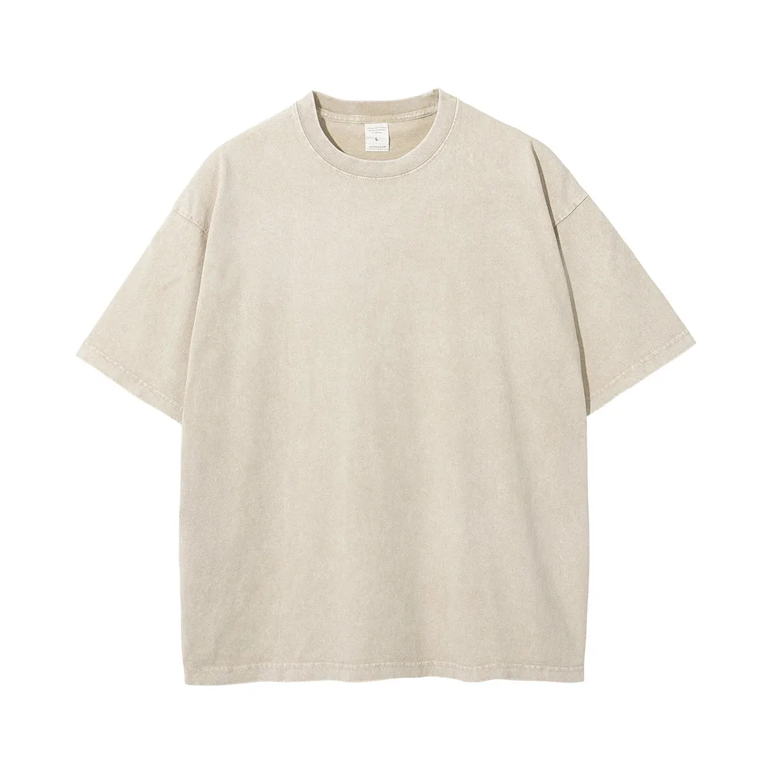 Blavra Unisex Oversized Essentials Vintage Acid Washed Cotton T-Shirt