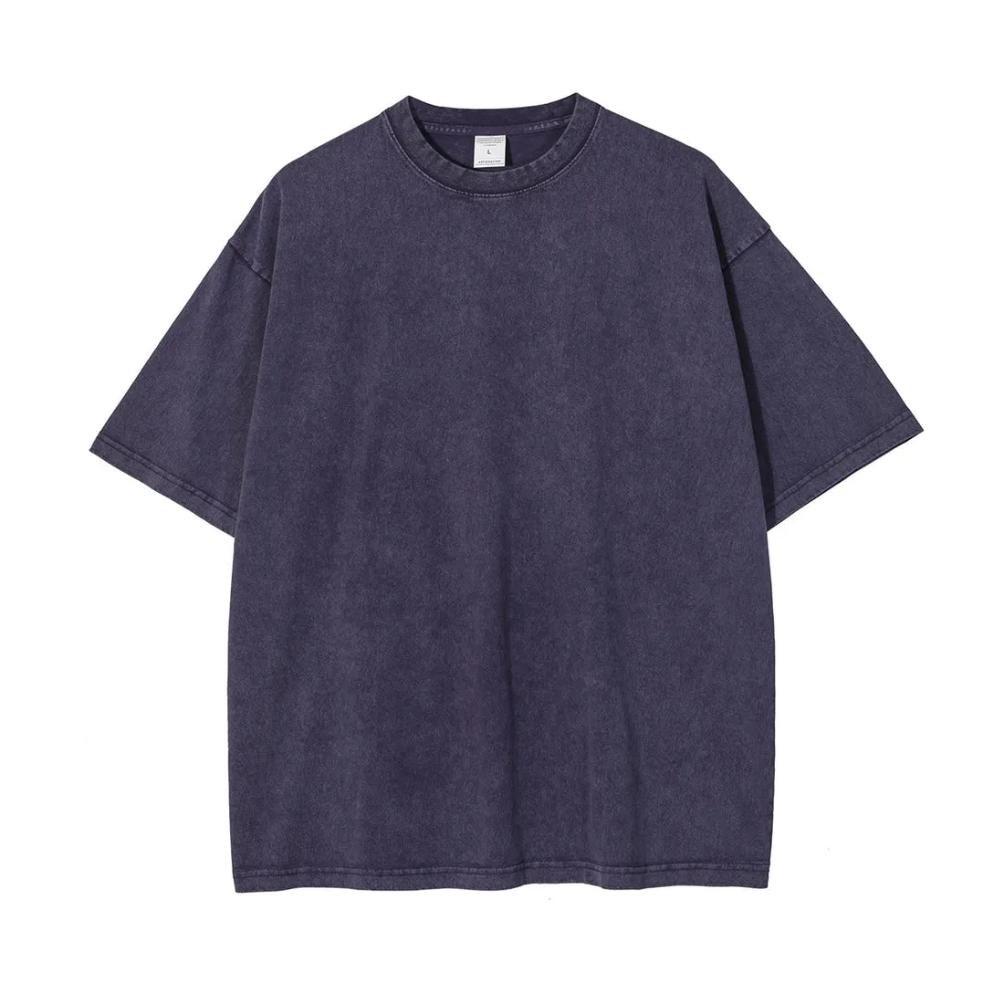 Blavra Unisex Oversized Essentials Vintage Acid Washed Cotton T-Shirt