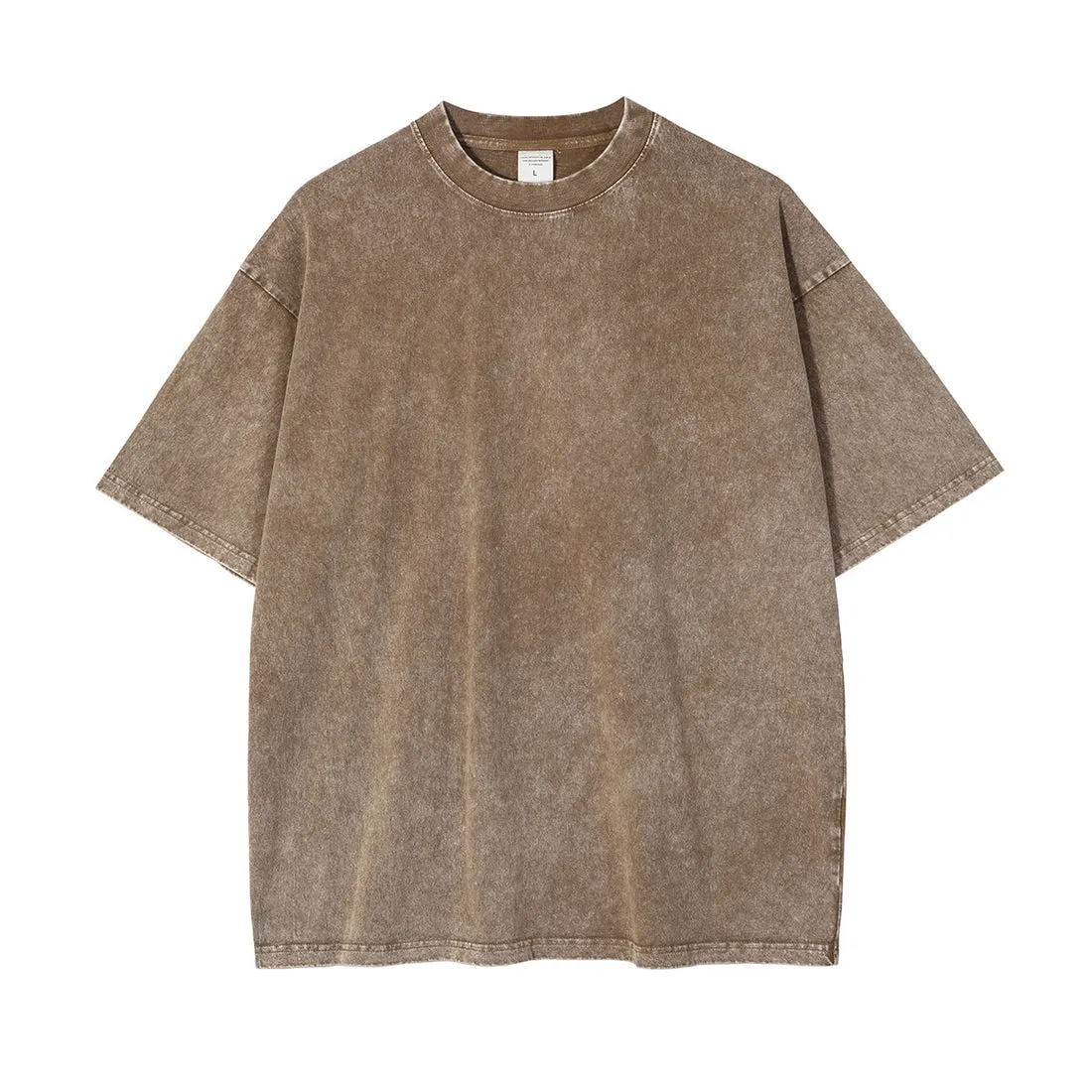 Blavra Unisex Oversized Essentials Vintage Acid Washed Cotton T-Shirt