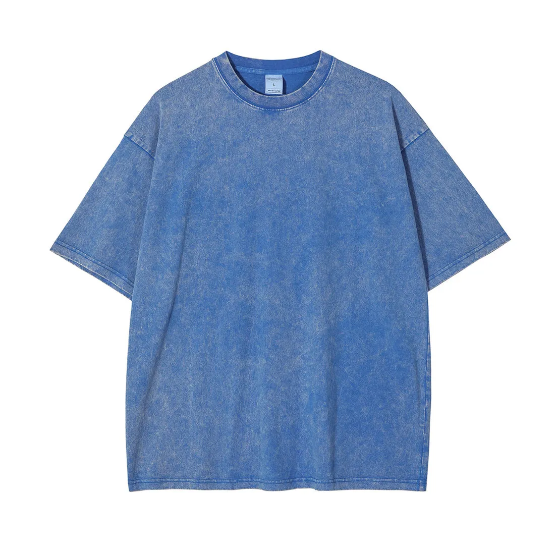 Blavra Unisex Oversized Essentials Vintage Acid Washed Cotton T-Shirt