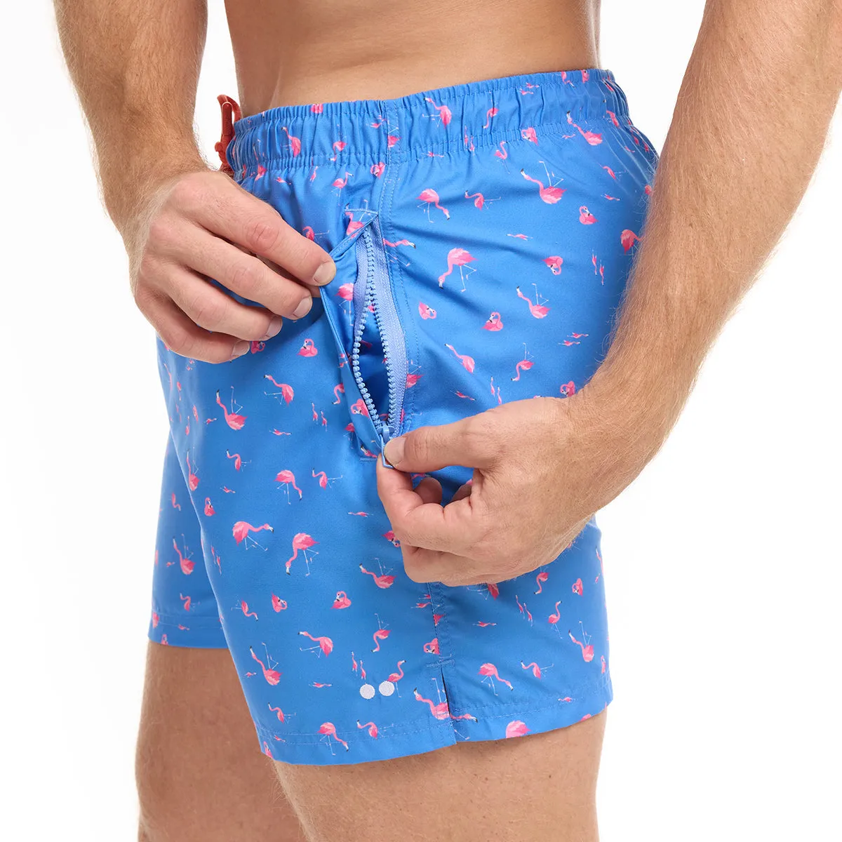 Blue & Black Flamingo Trunks Bundle