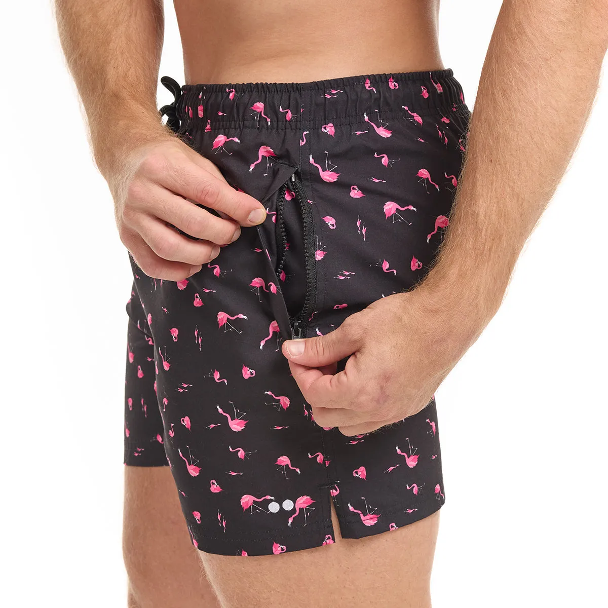 Blue & Black Flamingo Trunks Bundle