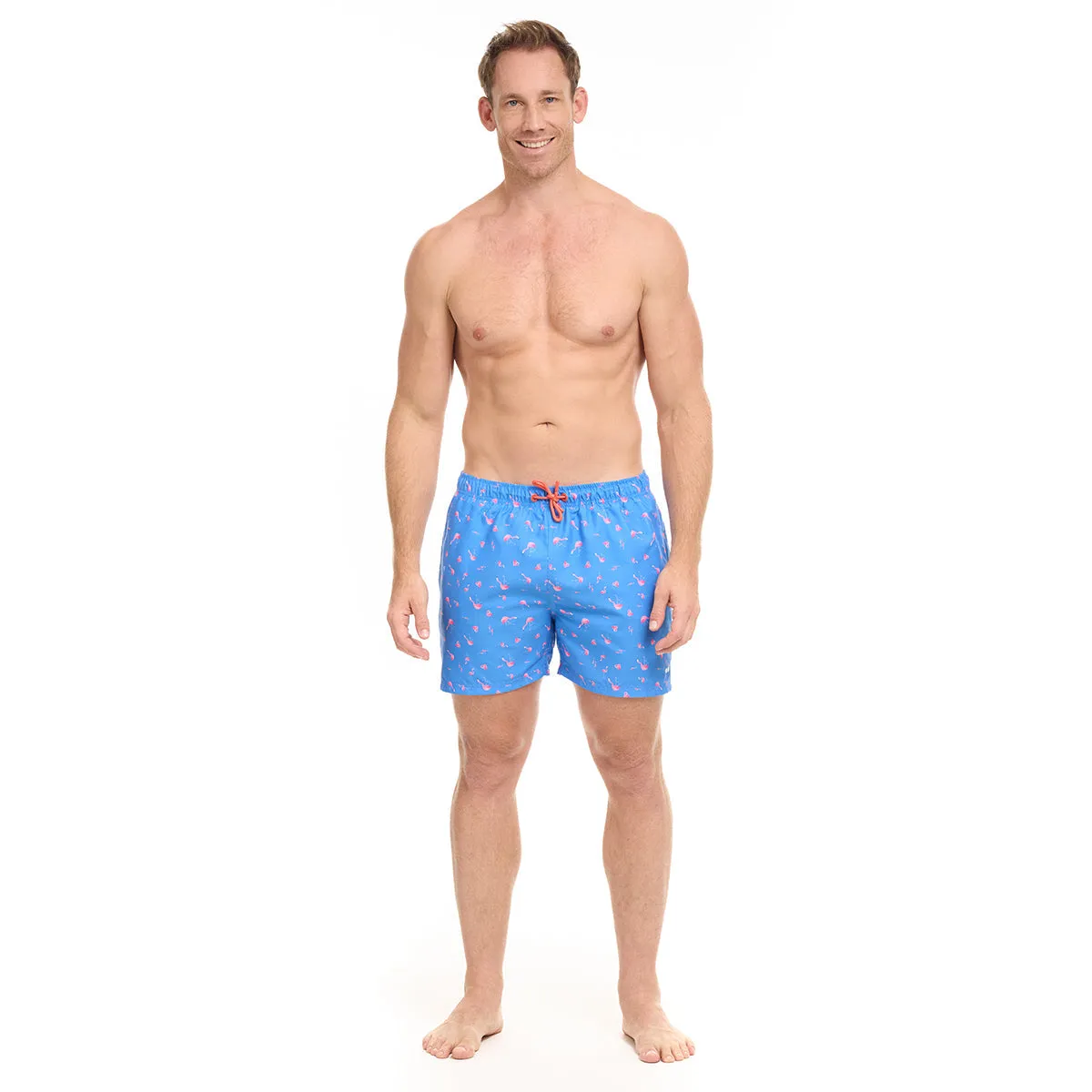 Blue & Black Flamingo Trunks Bundle