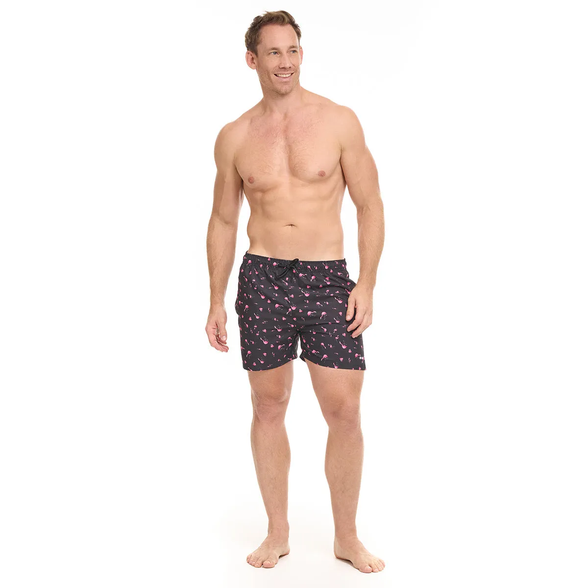 Blue & Black Flamingo Trunks Bundle