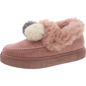 Journee Collection Womens Faux Suede Round Toe Loafers