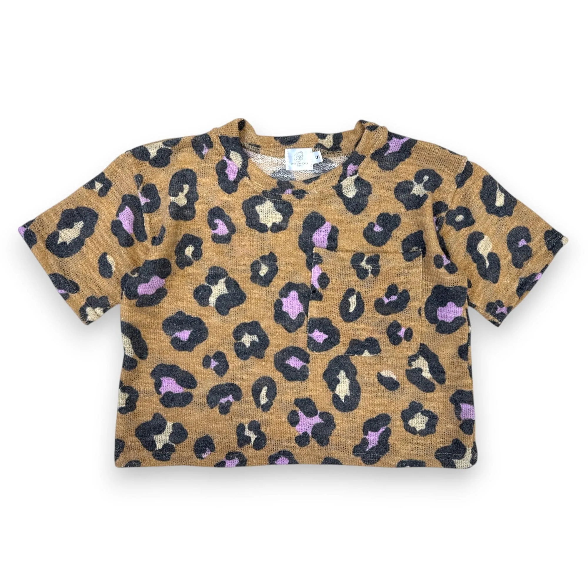 Love My Leopard Oversized Pocket Tee