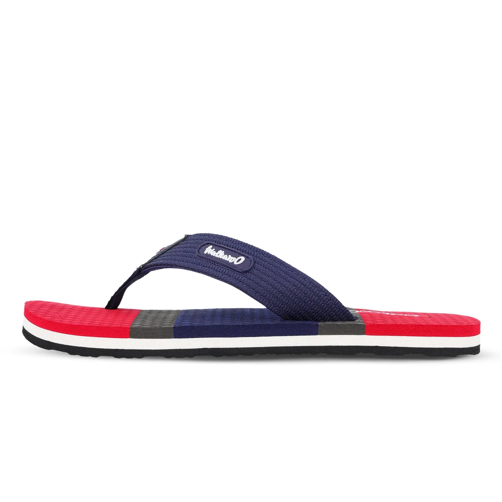 Men's Flip Flop Slippers - WC6621 Navy Blue Red