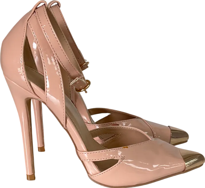 PrettyLittleThing Nude Pointed Toe Stiletto Heels UK 3 EU 36 