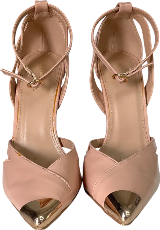 PrettyLittleThing Nude Pointed Toe Stiletto Heels UK 3 EU 36 