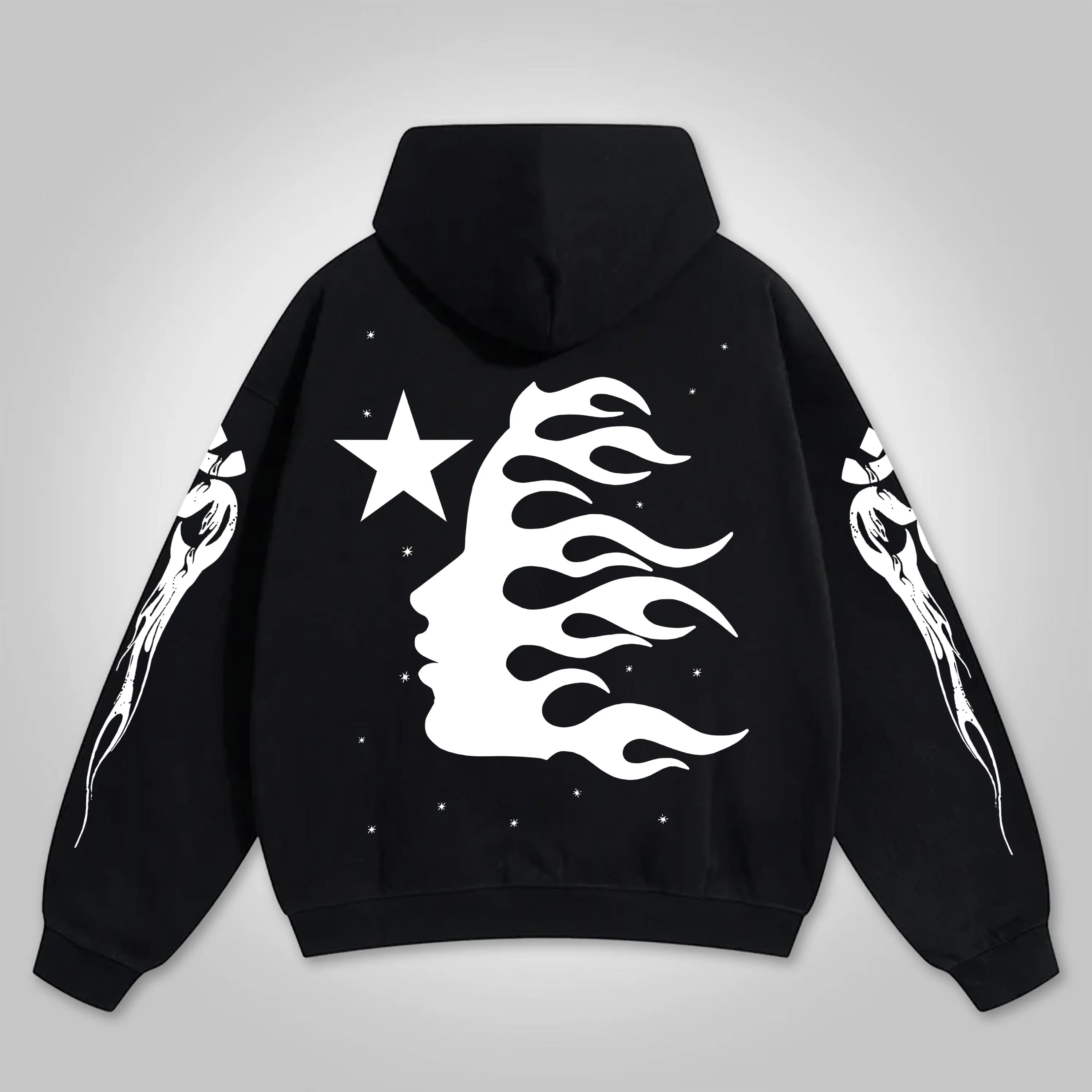 Relaxed Vintage Unisex Fashion Street Hip Hop Oversized Zip Up Hoodie