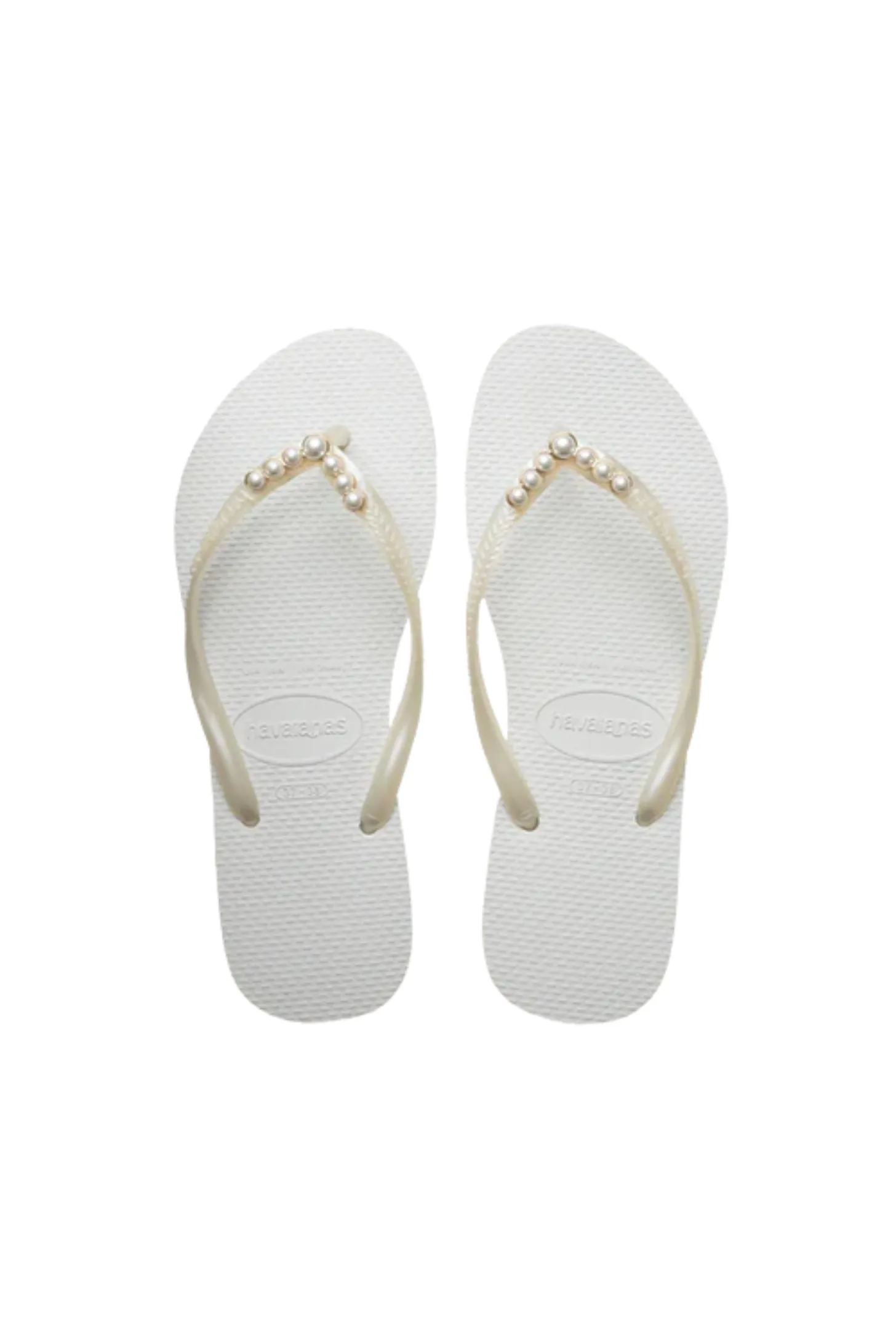 Slim White Pearls by Havaianas