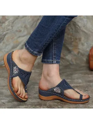 Stylish and Elegant Leather Slippers