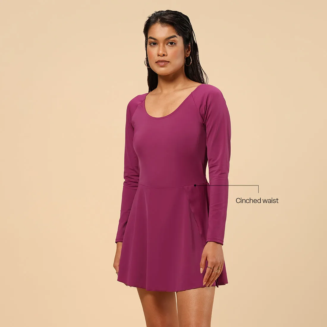The Bliss Swim Full Sleeve Dress