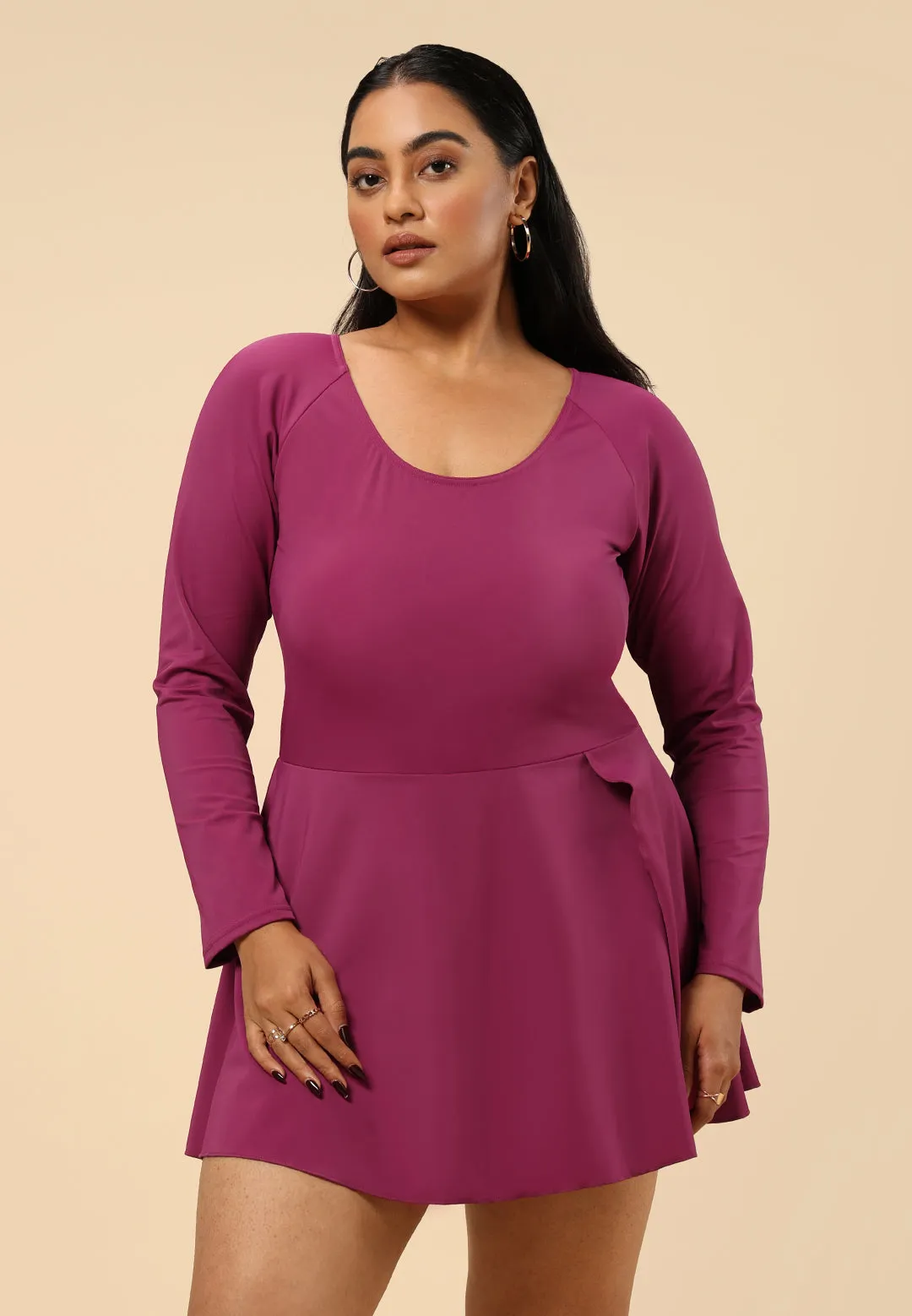 The Bliss Swim Full Sleeve Dress
