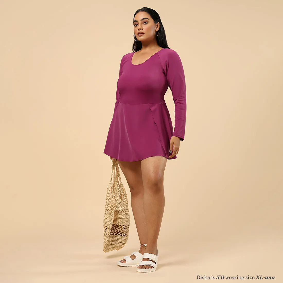 The Bliss Swim Full Sleeve Dress