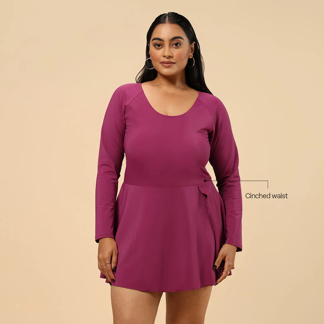 The Bliss Swim Full Sleeve Dress