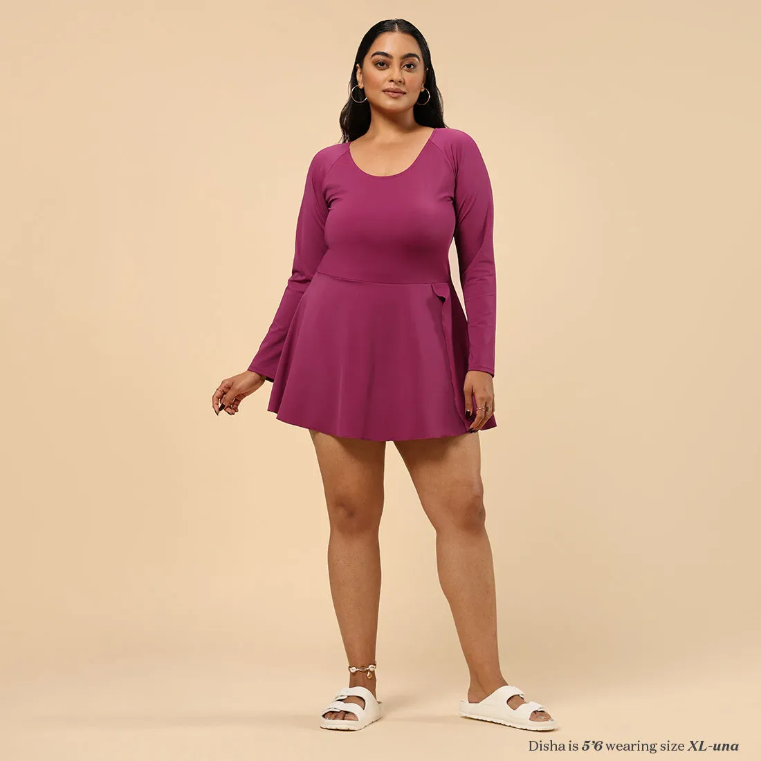 The Bliss Swim Full Sleeve Dress