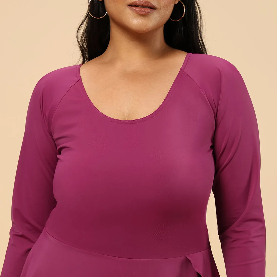 The Bliss Swim Full Sleeve Dress