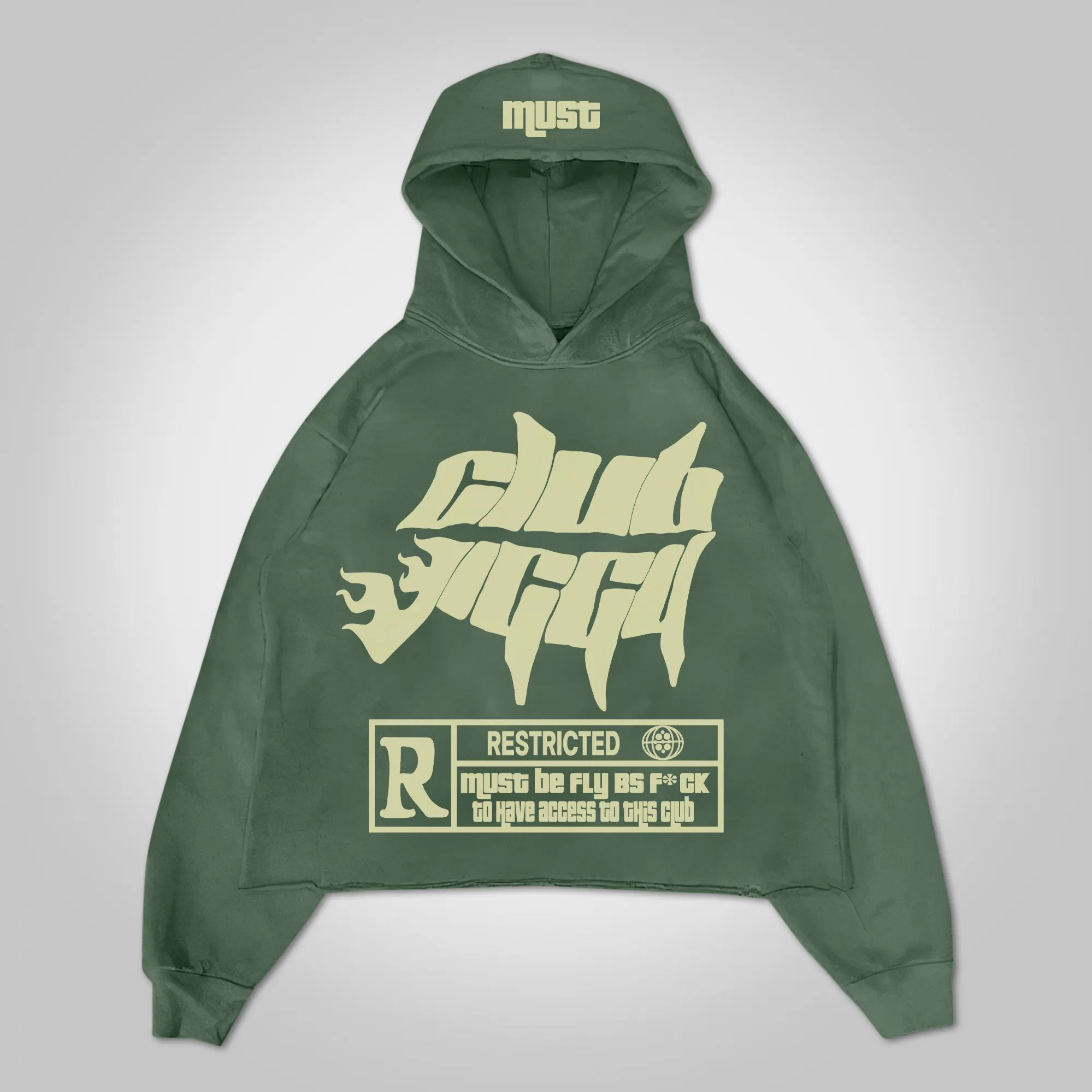 Vintage Unisex Jiggy 5 Graphic Oversized Hoodie