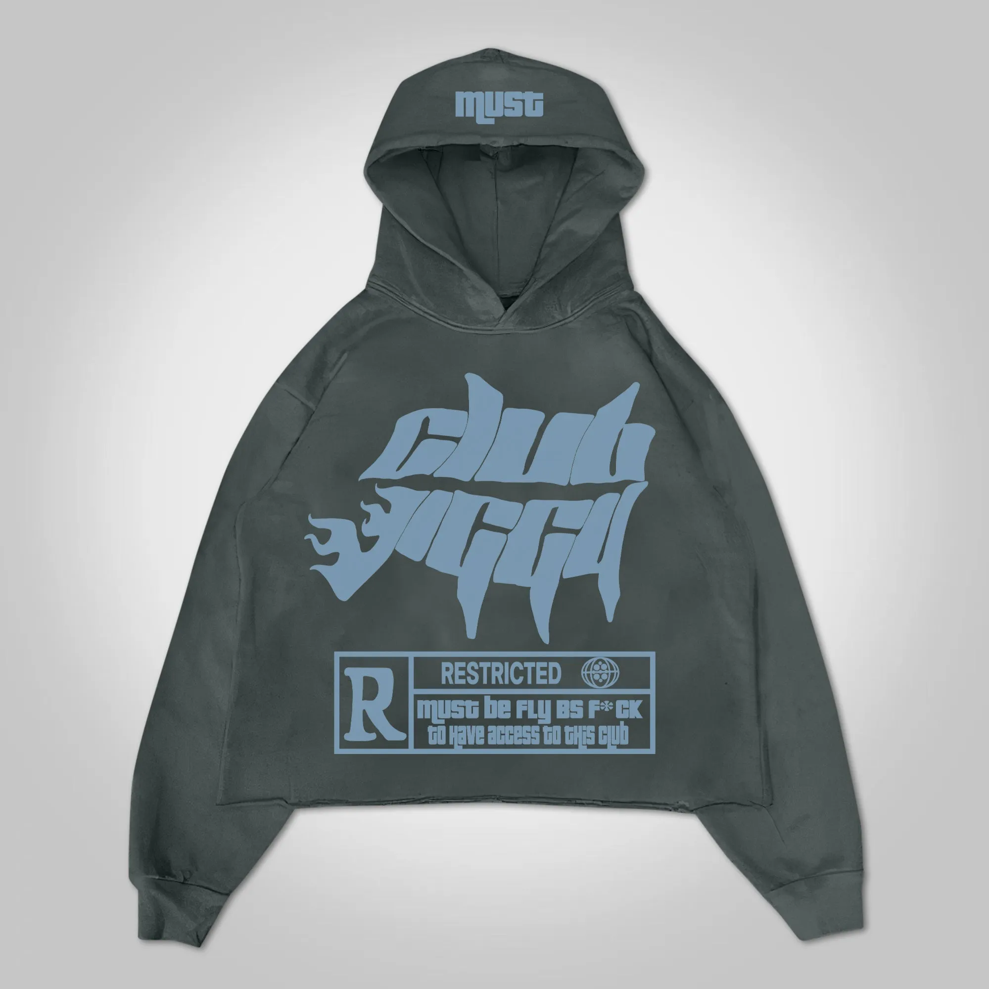 Vintage Unisex Jiggy 5 Graphic Oversized Hoodie