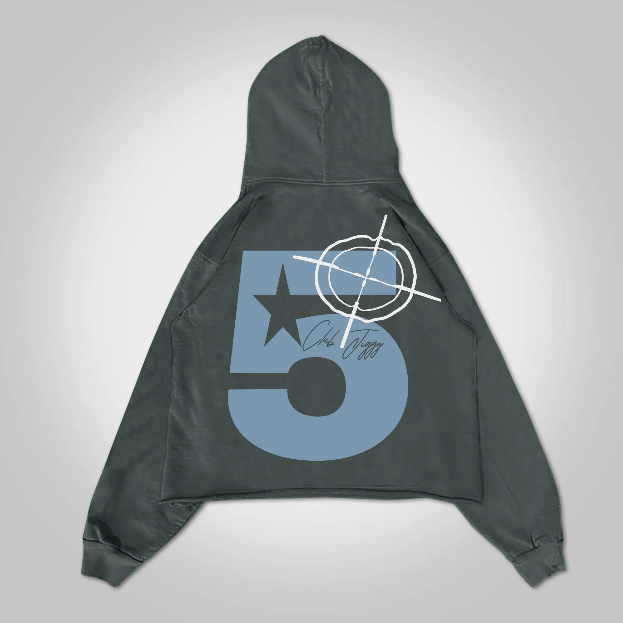 Vintage Unisex Jiggy 5 Graphic Oversized Hoodie