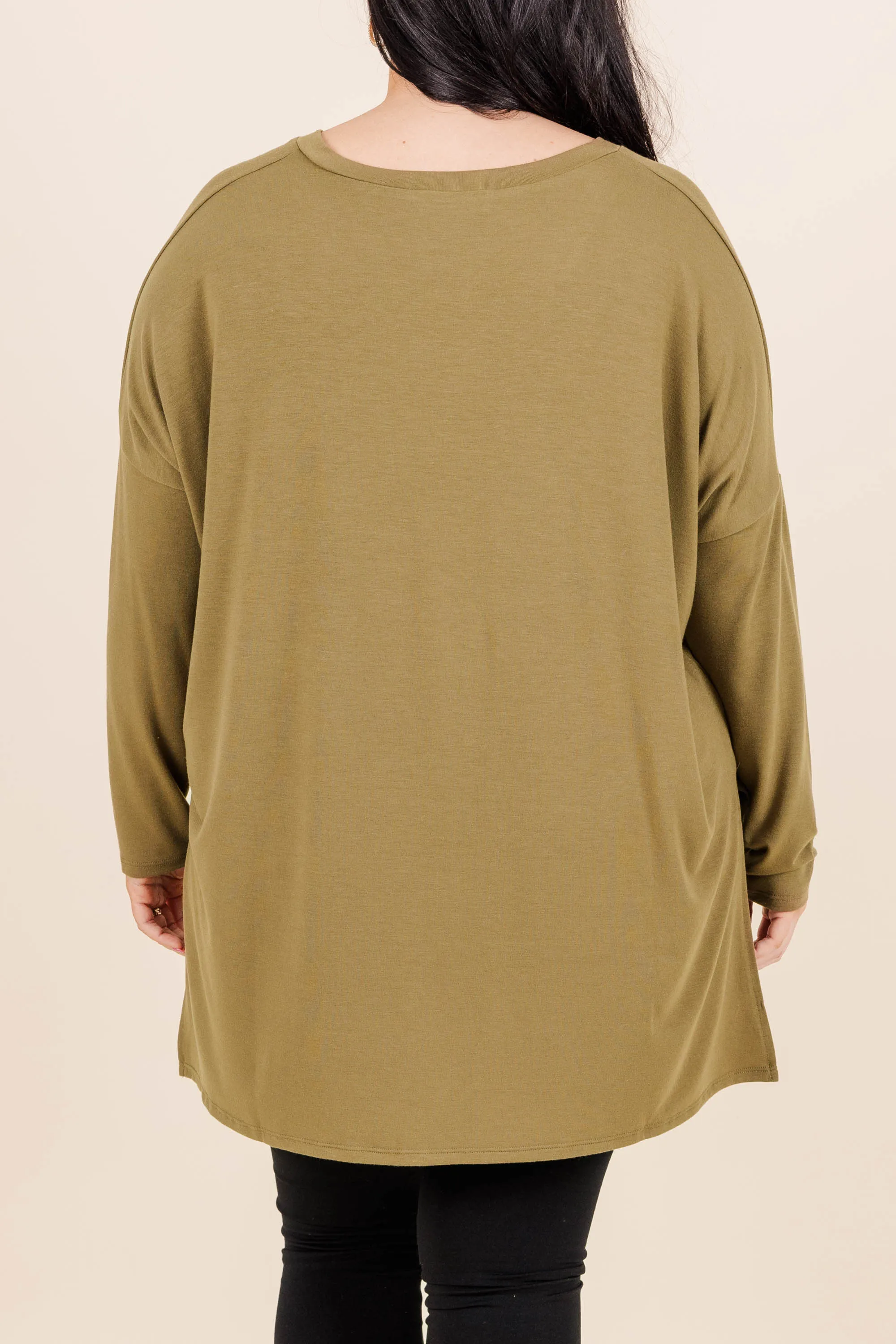 What About You Top, Dusty Olive